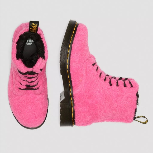 Brand New No Tags  💗 1460 PASCAL WOMEN'S FAUX SHEARLING BOOTS Doc Martens - Picture 7 of 13